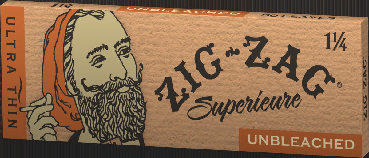 Photograph of product: Zig Zag | Cones | Ultra Thin Unbleached 1 1/4 (6pk)