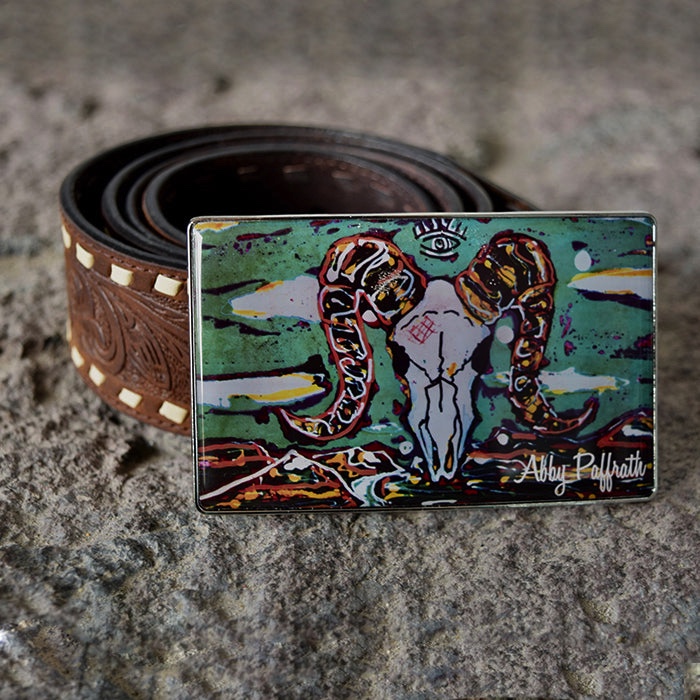 Photograph of Product: Art 4 All - Big Horn - Belt Buckle