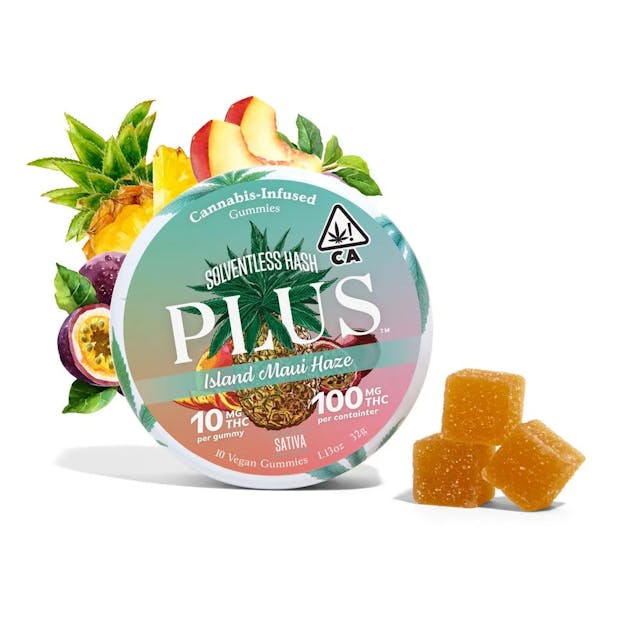 Photograph of product: Island Maui Haze Gummies (Solventless au chocolat 10pk) - Island Maui Haze 10pack