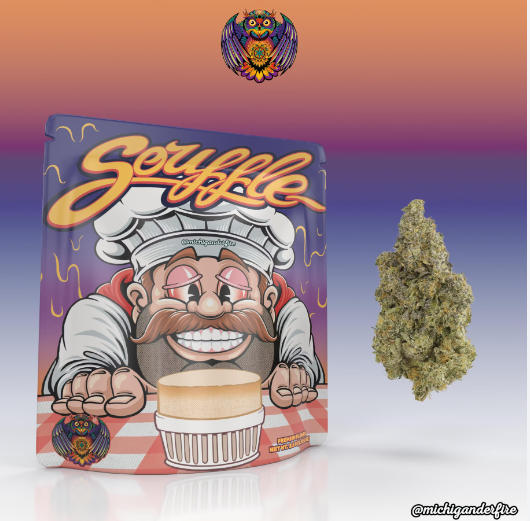 Photograph of product: Michigander Fire - Souffle - 3.5g