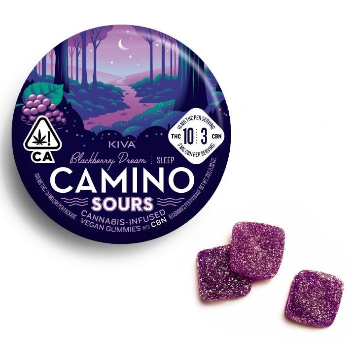 Photograph of product: CAMINO SOURS BLACKBERRY DREAM TH-oui/CBN GUMMIES