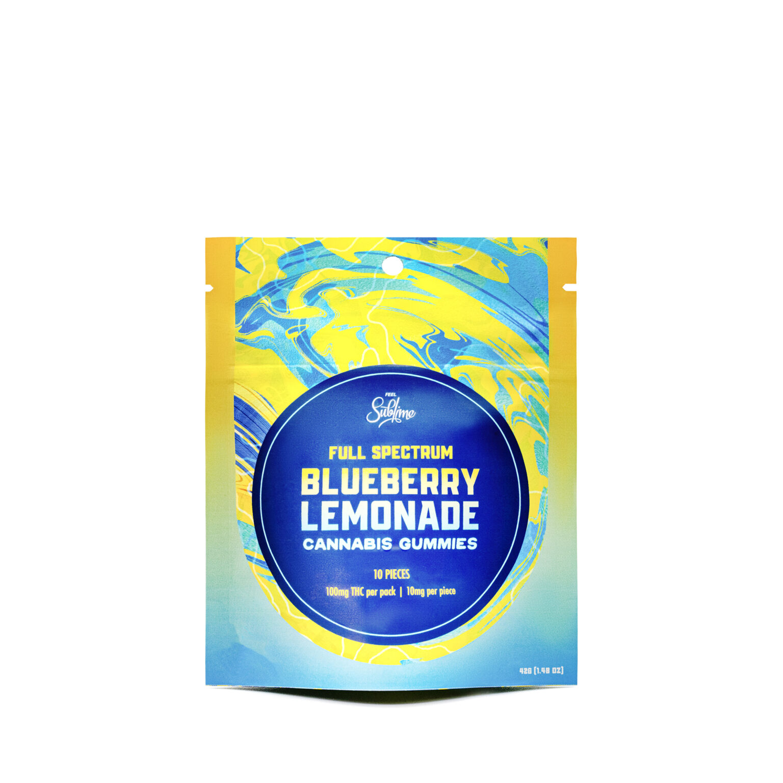 Photograph of product: Sublime Single Blueberry Lemonade Gummy 10mg