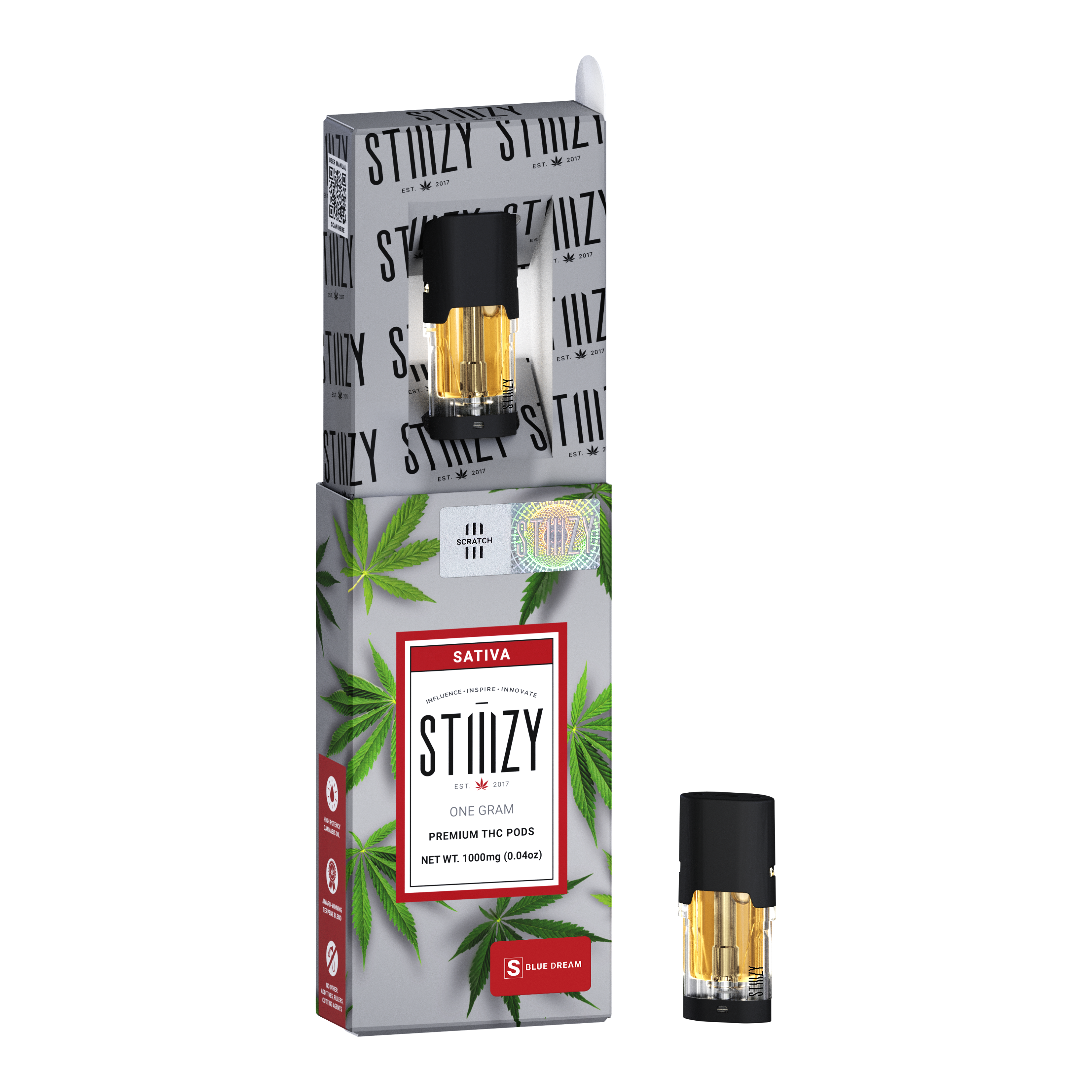 Photograph of product: Stiiizy - Pod Distillate - Blue Dream (S) (1.0g)