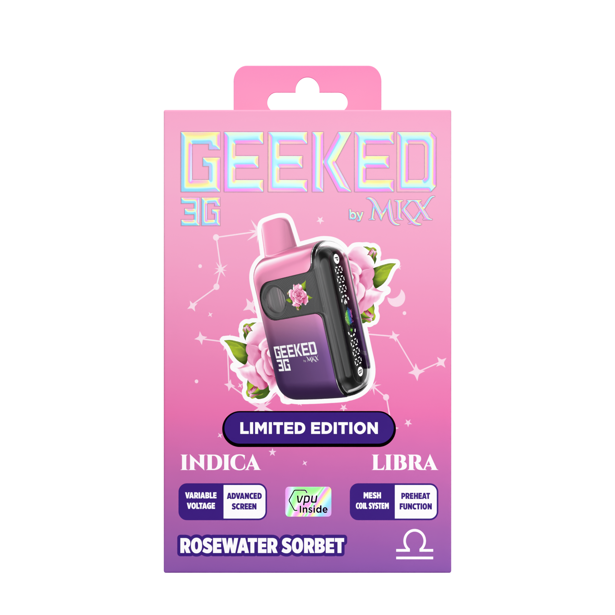 Photograph of product: MKX | Rosewater Sorbet | Disposable GEEKED