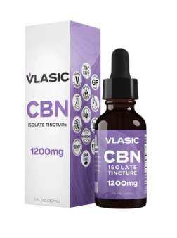 Photograph of product: VLASIC | CBN ISOLATE TINCTURE 1200MG | CBD | REC