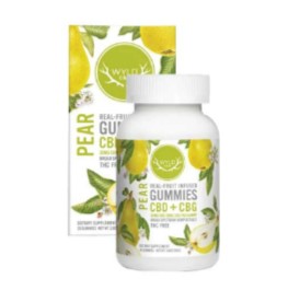 Photograph of product: Pear 2:1 CBD:CBG Gummies 400mg