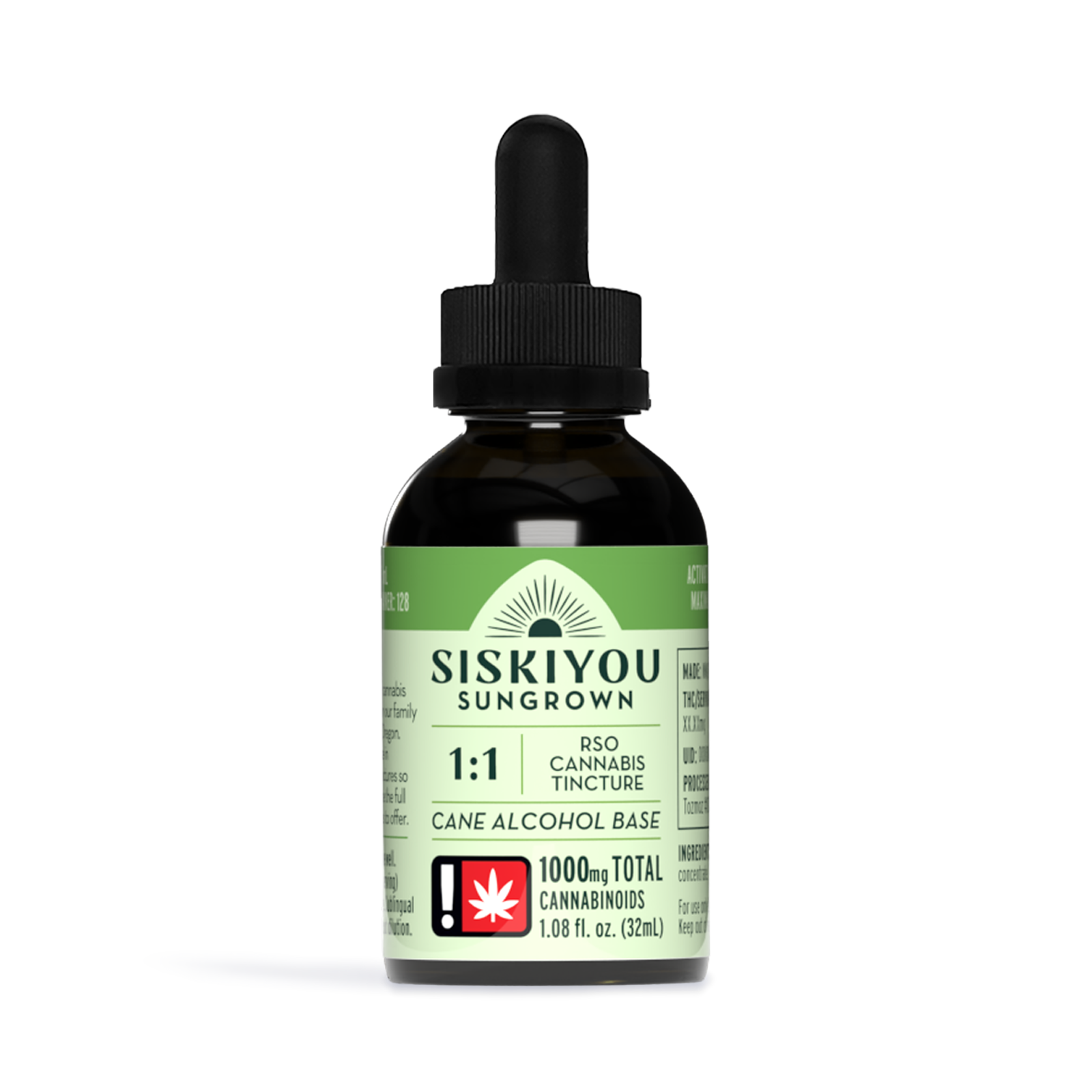 Photograph of product: 1:1 Alcohol Tincture | 500mg