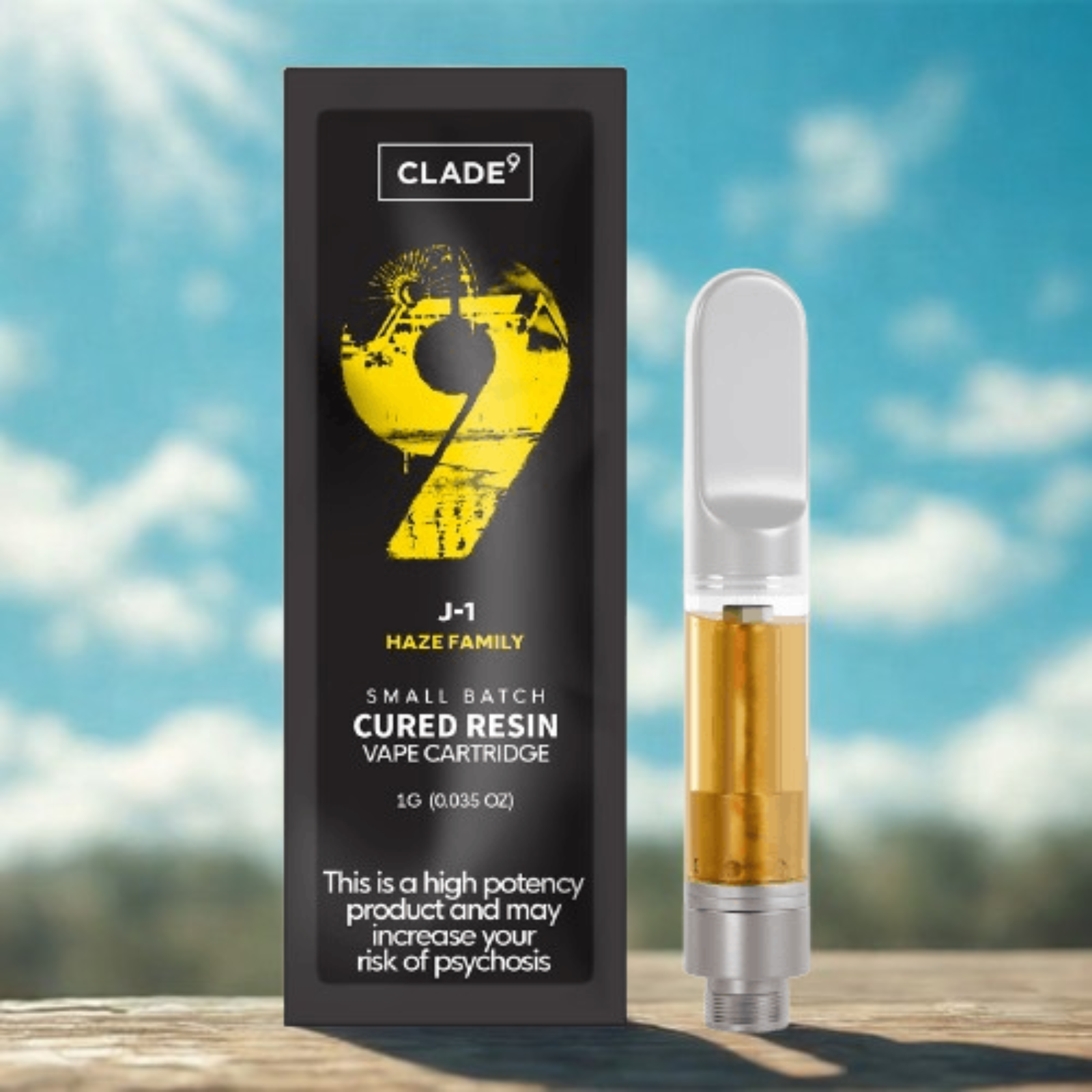 Photograph of product: Clade9 - J1 Cured Resin - Cartridge - 1g