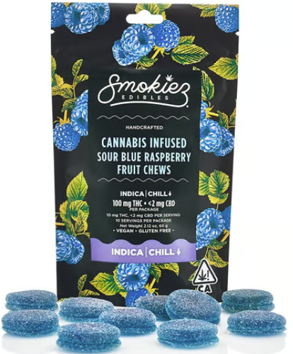 Photograph of product: Sour Blue Raspberry Oui'd - 10pk | 100mg