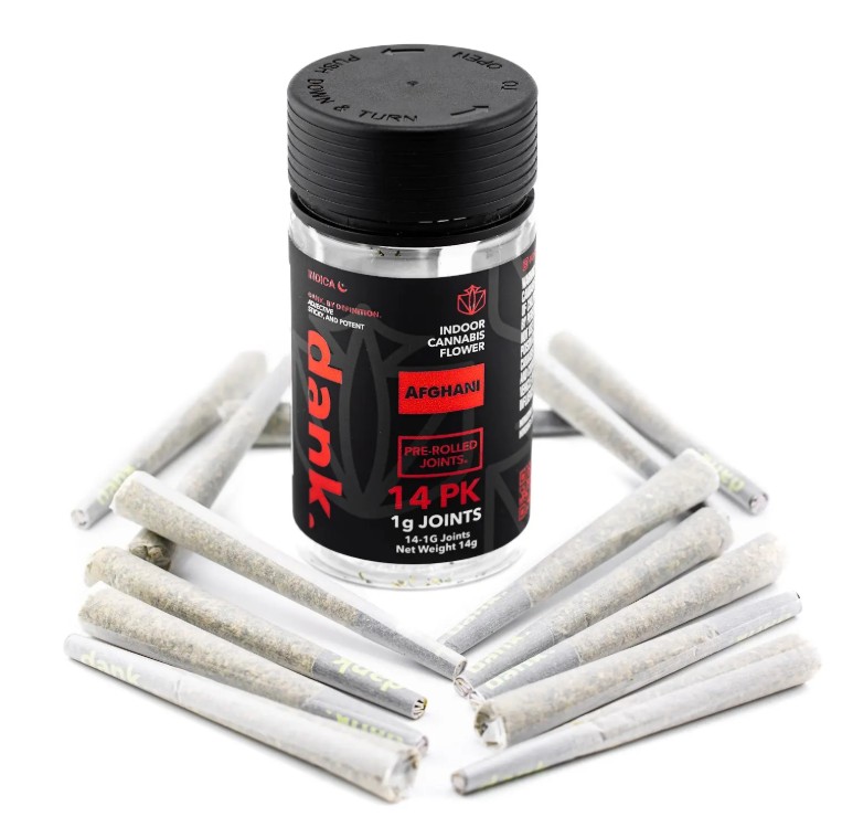 Photograph of product: Dank | Afghani | 14pk Pre-roll