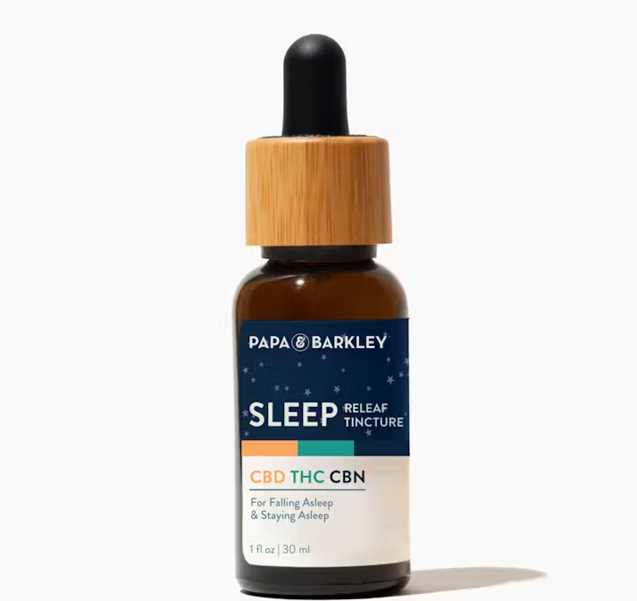 Photograph of product: Papa & Barkley 1:1:1 CBD:TH-oui:CBN Sleep Releaf Tincture 15ml