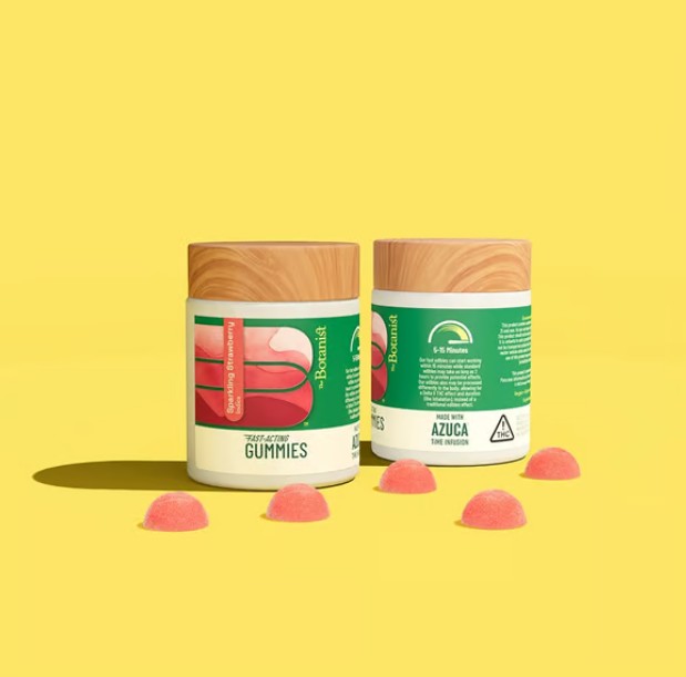 Photograph of product: Botanist | Sparkling Strawberry | Fast Acting Gummies | 10ct