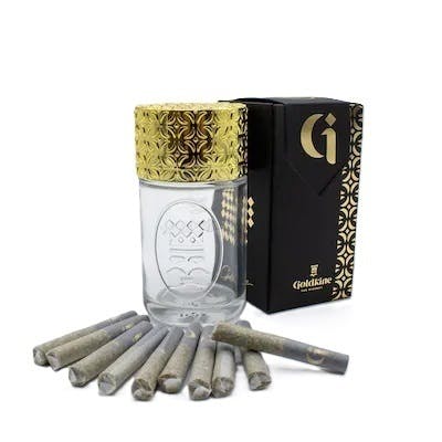 Photograph of product: Goldkine | 10 X 0.45g Infused Pre-Roll Pack | Peanut butter Pie