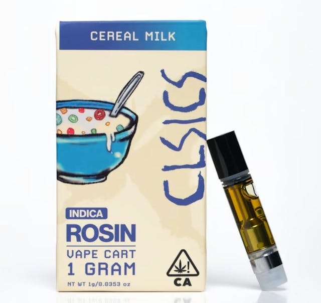 Photograph of product: CLSICS – Cereal Milk – Live Rosin Cartridge – 1g - 