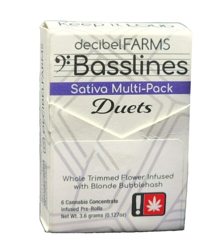 Photograph of product: Duets Infused Pre-roll Pack | Mr. Clean / Mac's Dream #7 | 6 x 0.5g