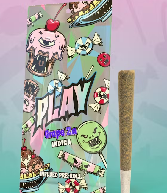 Photograph of product: Grape Za | PLAY | Infused Pre-roll