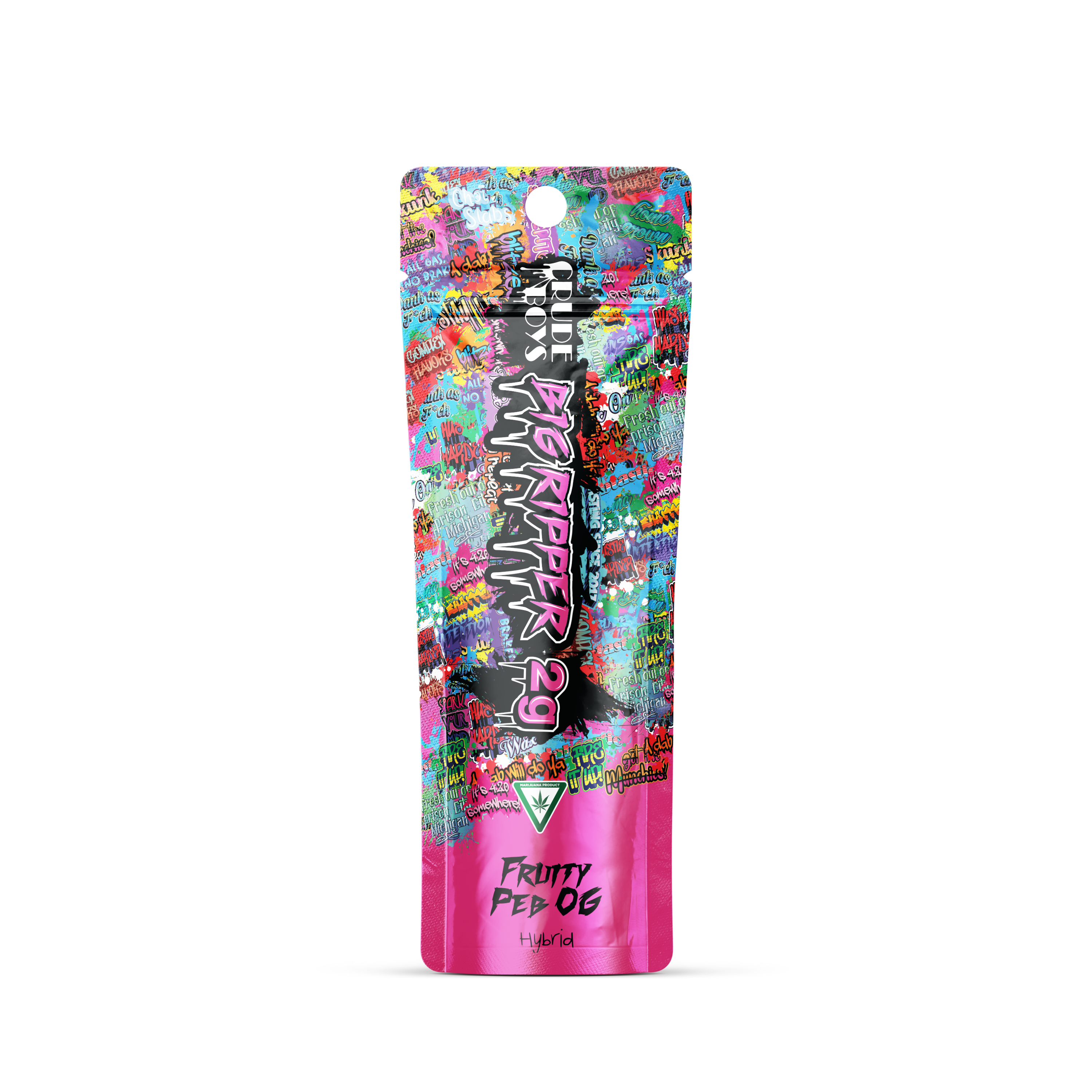 Photograph of product: Crude Boys | Fruity Peb OG | Disposable Vape Hybrid