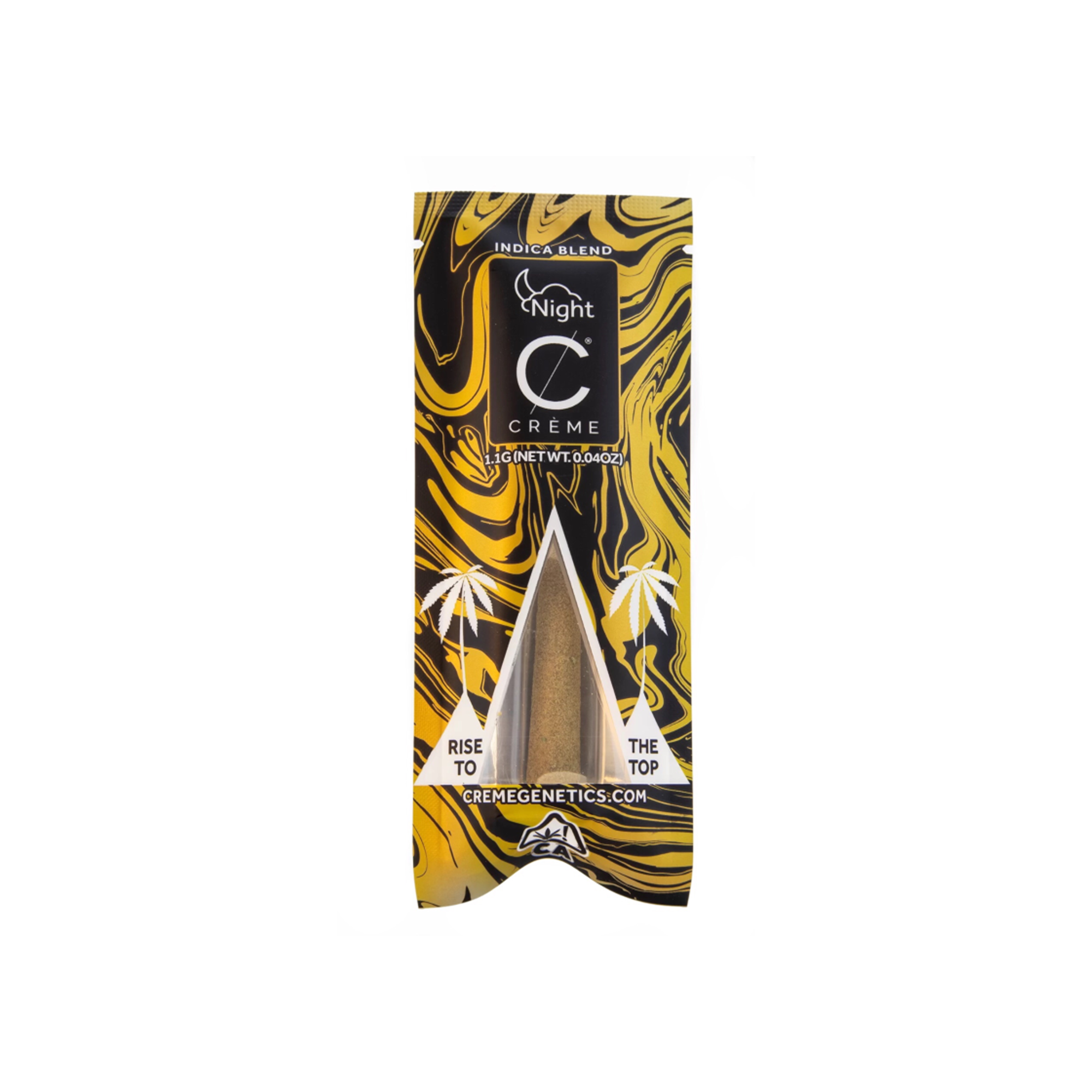 Photograph of product: CREME - CREME NIGHT INFUSED PREROLL 1.1G