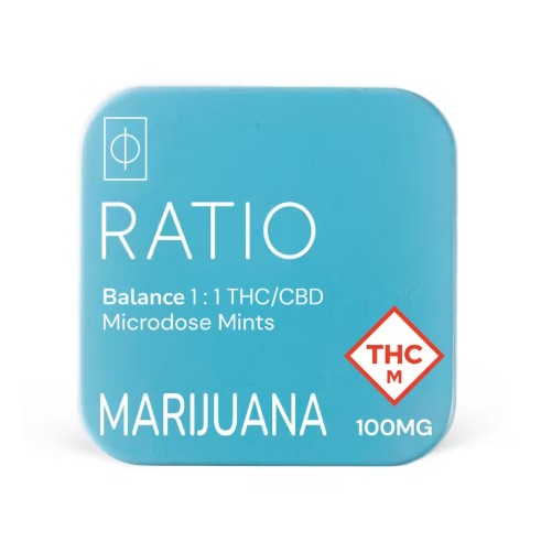 Photograph of product: 100mg Mints | "Balance" 1:1 TH-oui:CBD