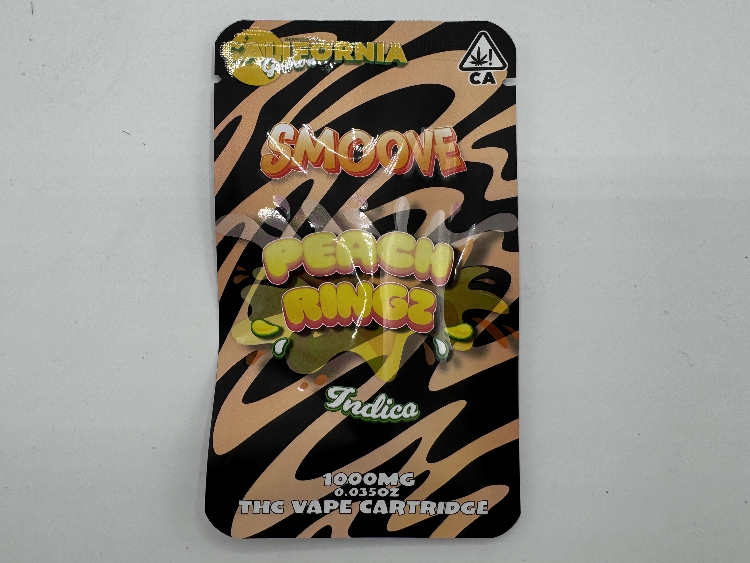 Photograph of product: Smoove 1g Cartridge - Peach Ringz