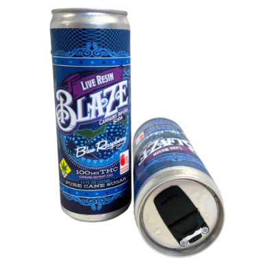 Photograph of product: Blue Raspberry Live Resin Soda