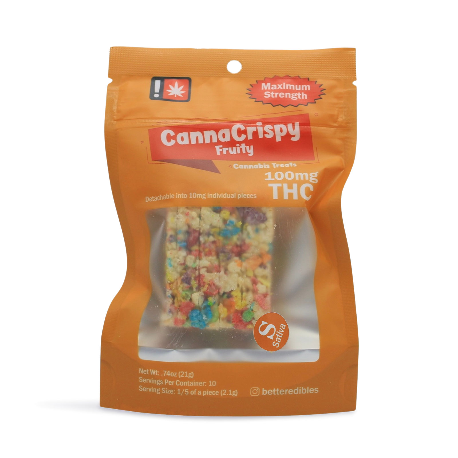 Photograph of product: Canna Crispy - Fruity Oui'd Canna Crispy - 100mg