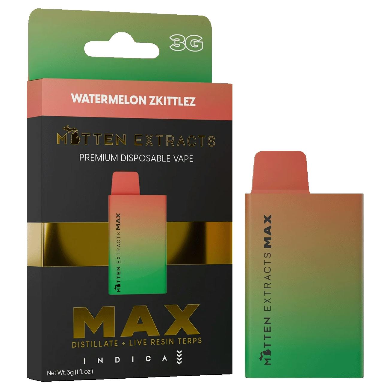 Photograph of product: Watermelon Z MAX Disposable | 3g