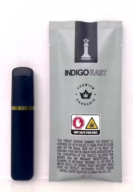 Photograph of product: Indigo East  | Vape | Disposable | Strawberry Diesel | 1g-Hybrid