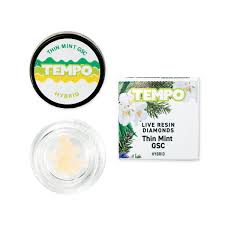 Photograph of product: Tempo Live Resin Diamonds Thin Mint GSC Hybrid