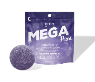 Photograph of product: Blackberry 1:1:1 Mega Pearls 2pk (CBD/CBN/TH-oui) - 2pk/100mg