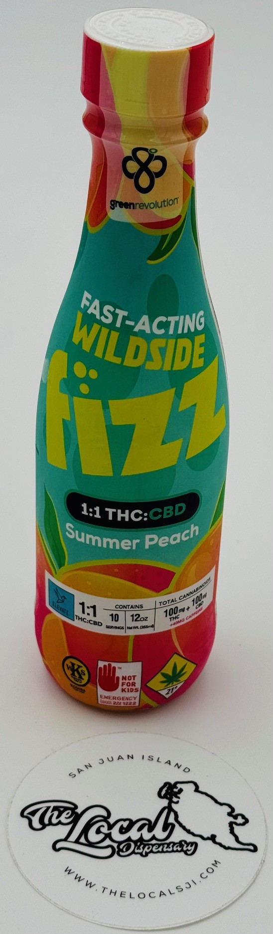 Photograph of product: Summer Peach 1:1 w/caffeine Hybrid WildSide 12oz