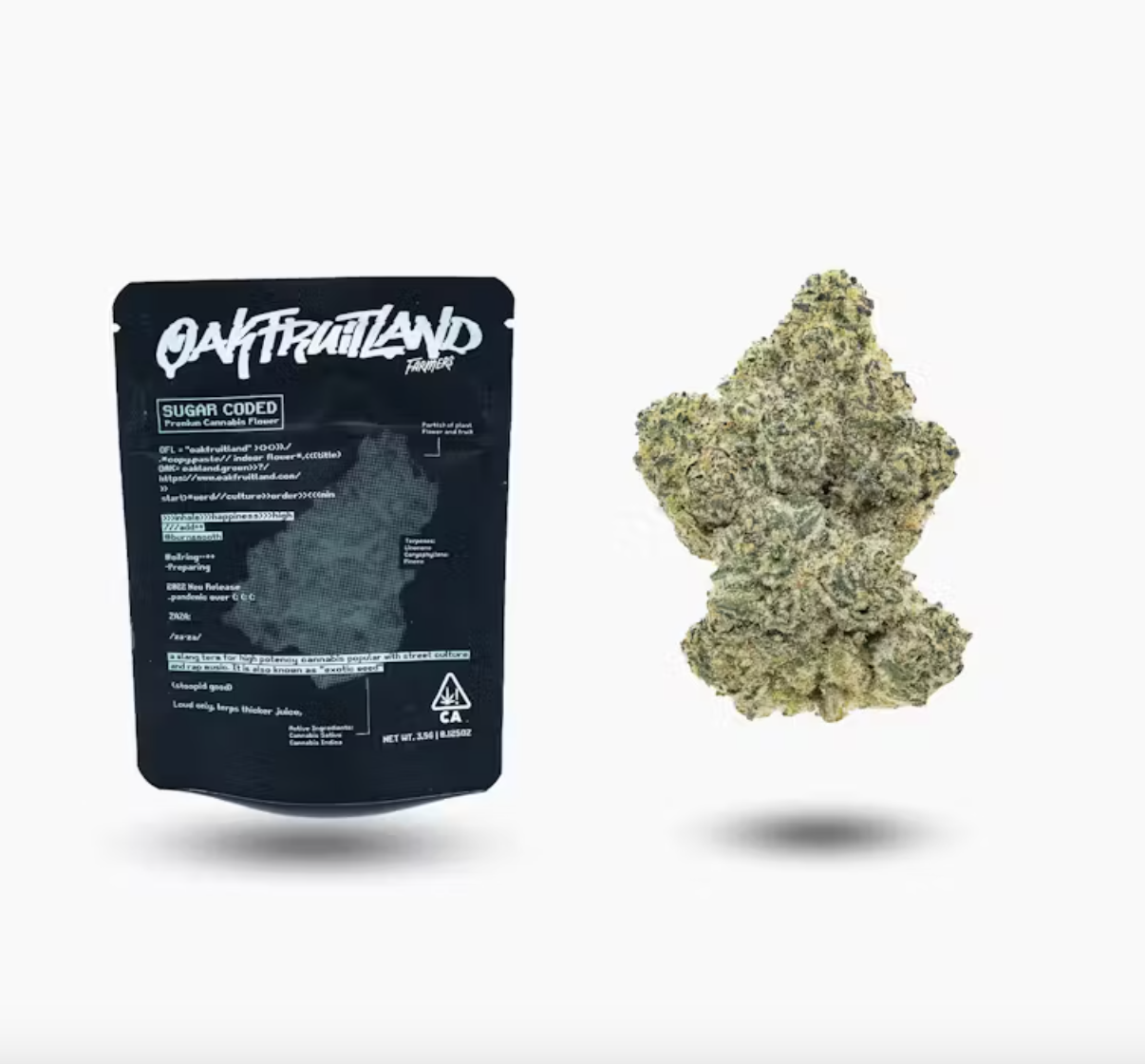 Photograph of product: Oakfruitland - Sugar Coded Flower (3.5g)