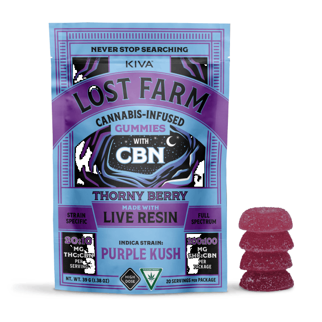 Photograph of product: THORNY BERRY CBN LIVE ROSIN GUMMEIS 10PK