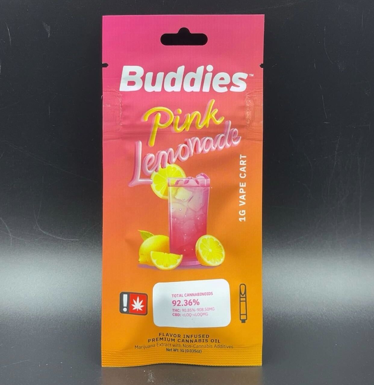 Photograph of product: Flavored Distillate Cartridge | Pink Lemonade | 1g