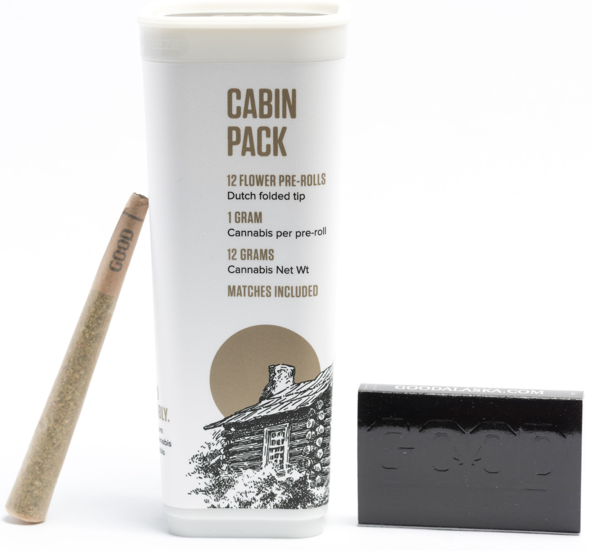 Photograph of product: Blaze Orange (12) 1g Cabin Pack Pre-Rolls
