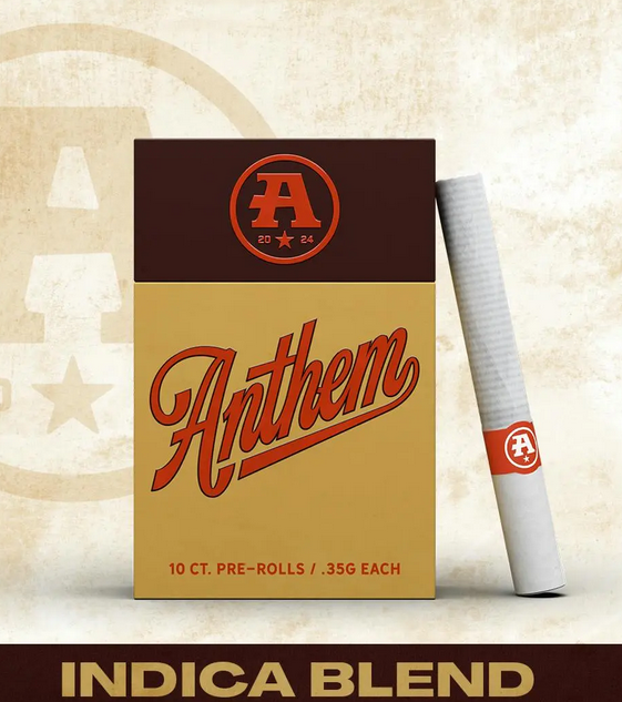 Photograph of product: Anthem - Oui'd Blend 3.5g 10pk Pre-Rolls