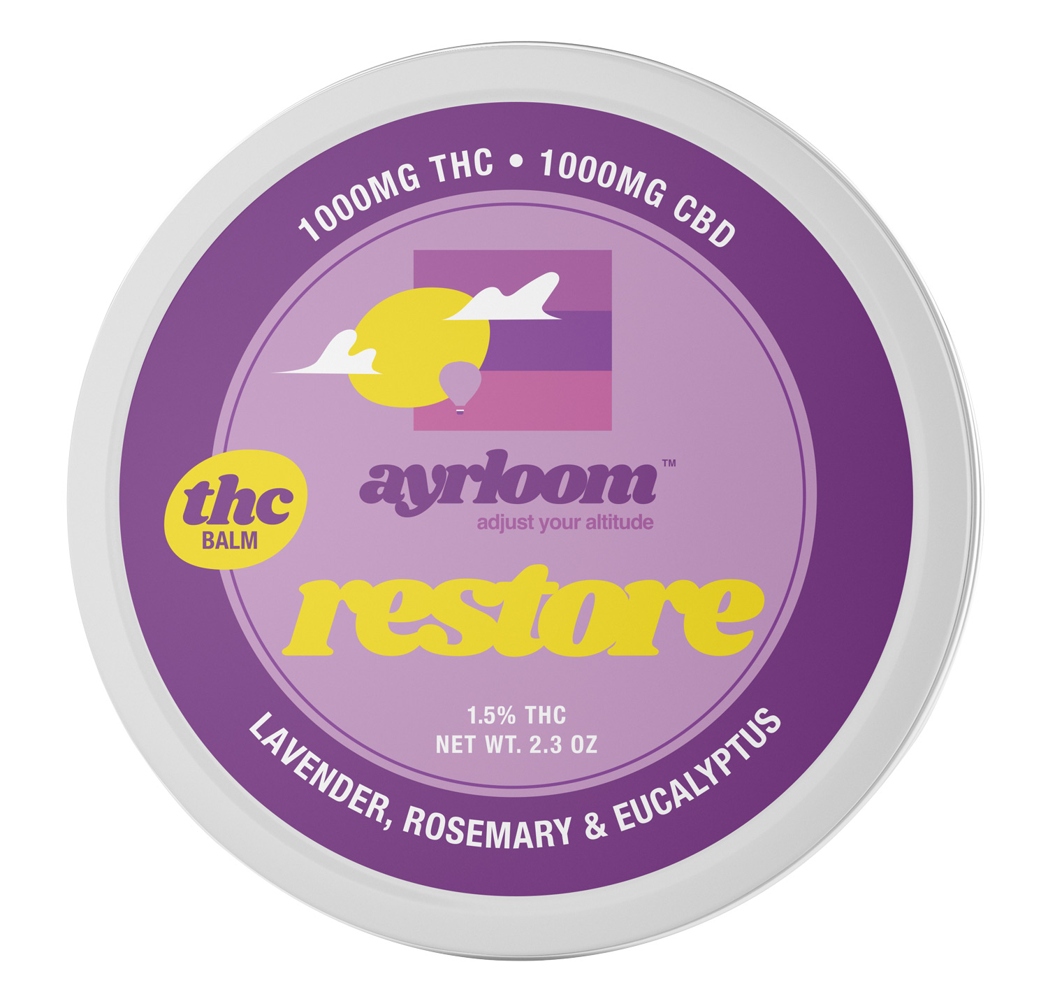 Photograph of Product: Ayrloom | Restore 1:1 Topical | 1000MG THC : 1000MG CBD
