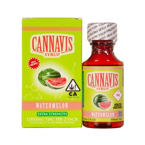 Photograph of product: Cannavis - Watermelon Syrup 1000MG