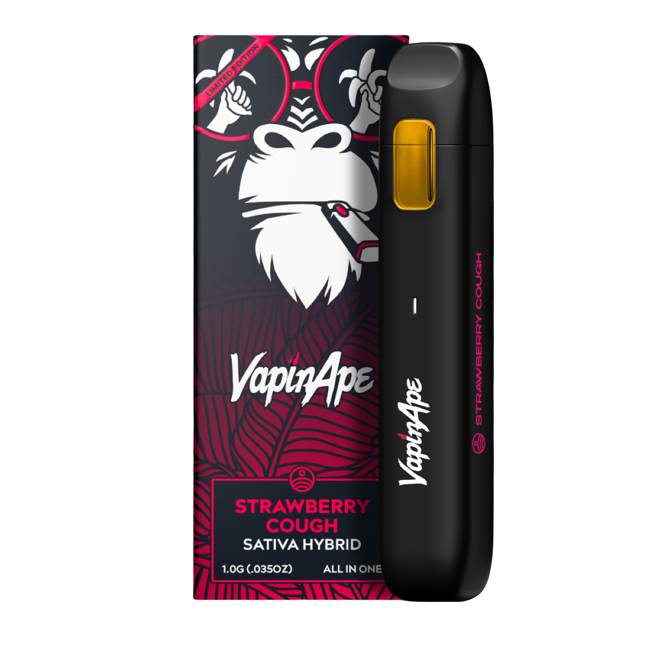 Photograph of product: Vapin Ape Strawberry Cough All-In-One Vape | 1g
