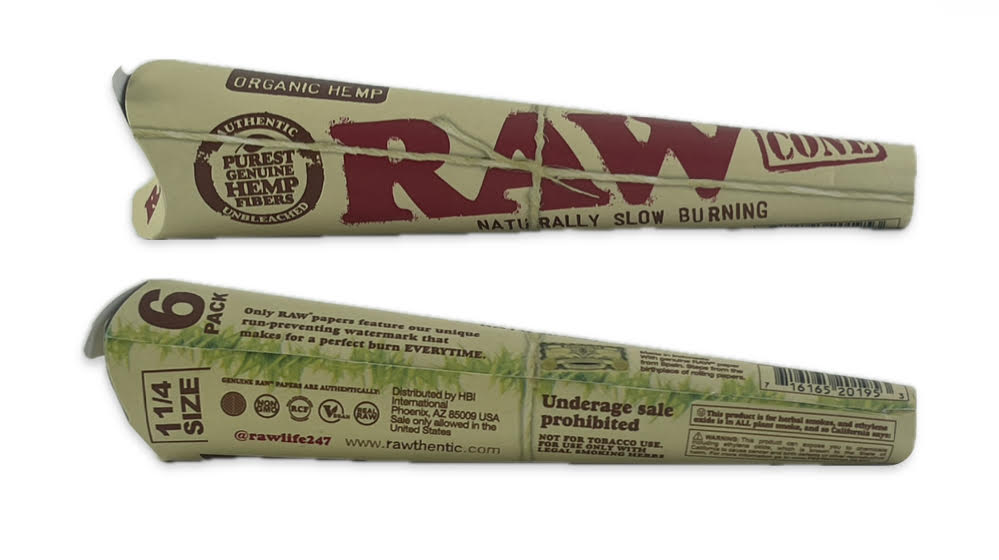 Photograph of product: Raw Organic Hemp Cone 1 1/4 6-Pack