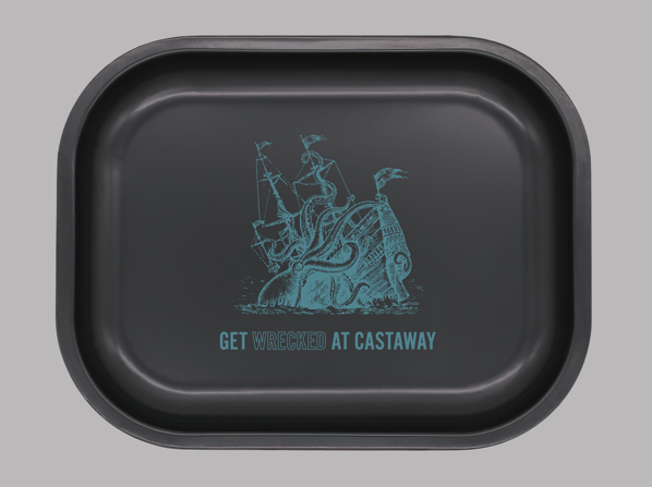 Photograph of product: Castaway - Rolling Tray (Black)