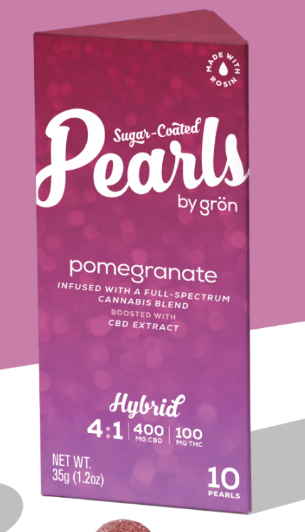 Photograph of product: Grn | Pomegranate 4:1 CBD/TH-oui | 10pk/100mg