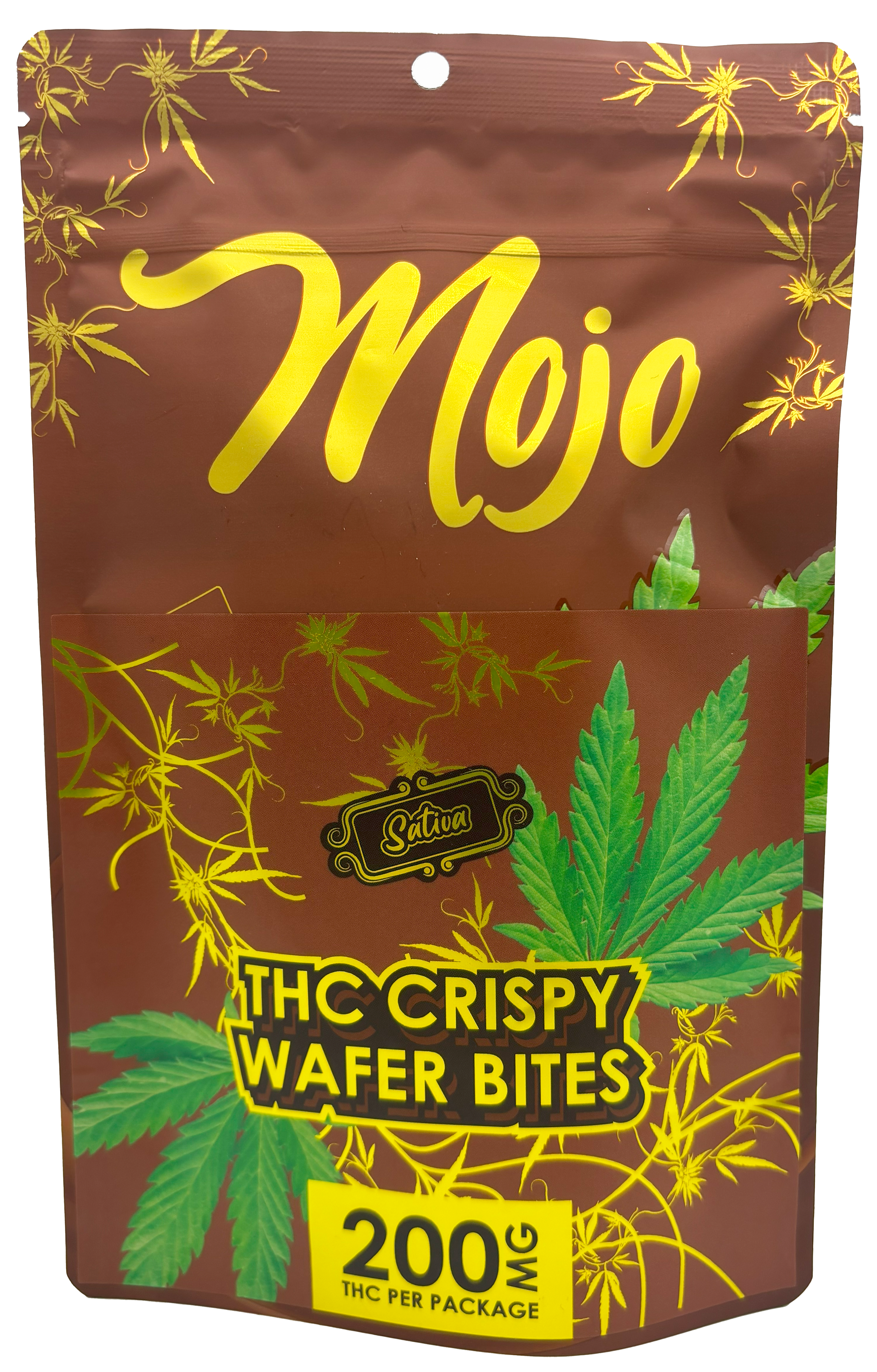 Photograph of product: Mojo | Crispy Wafer Bites | Chocolate Edible | 200mg TH-oui