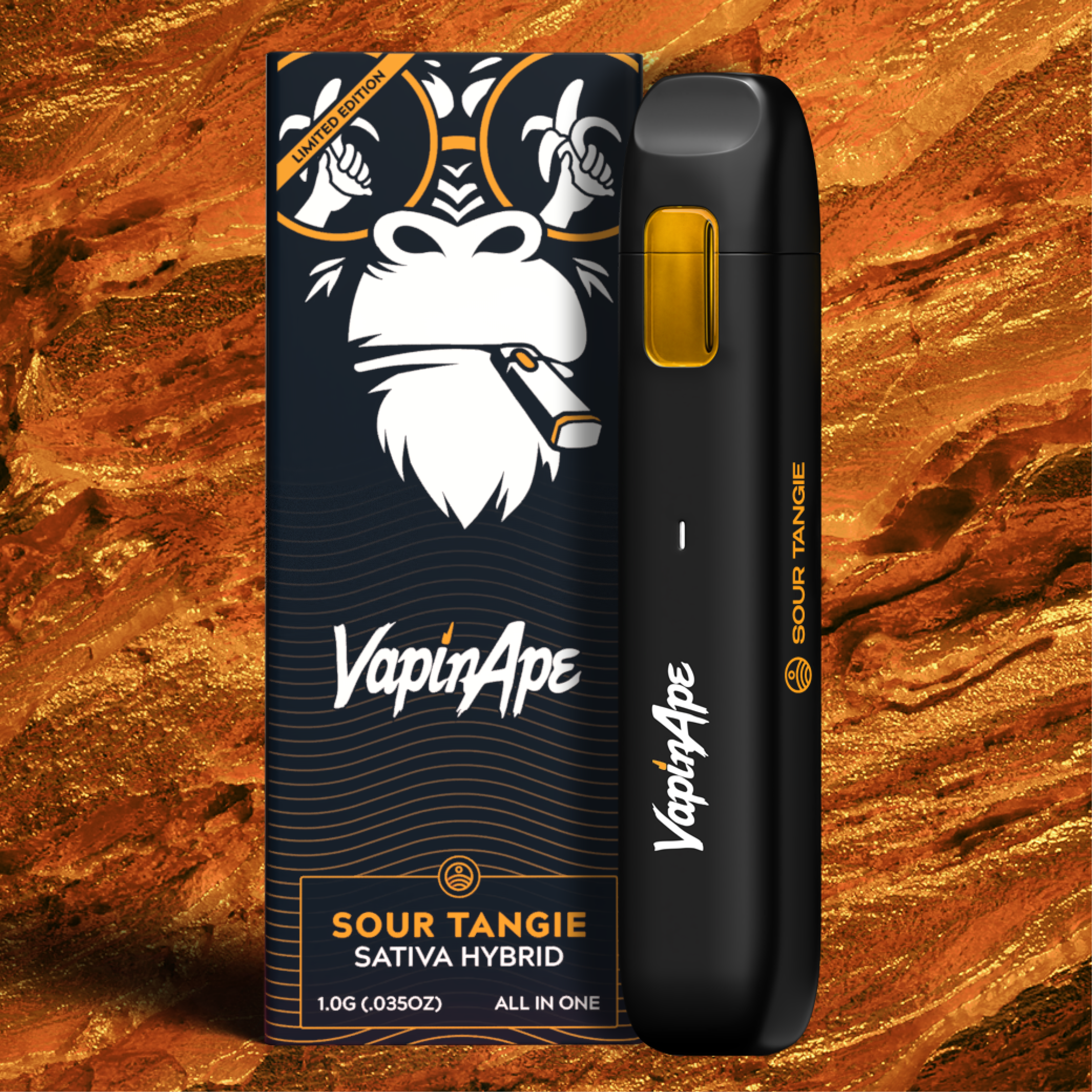Photograph of product: VAPIN APE - SOUR TANGIE - DISPOSABLE VAPE
