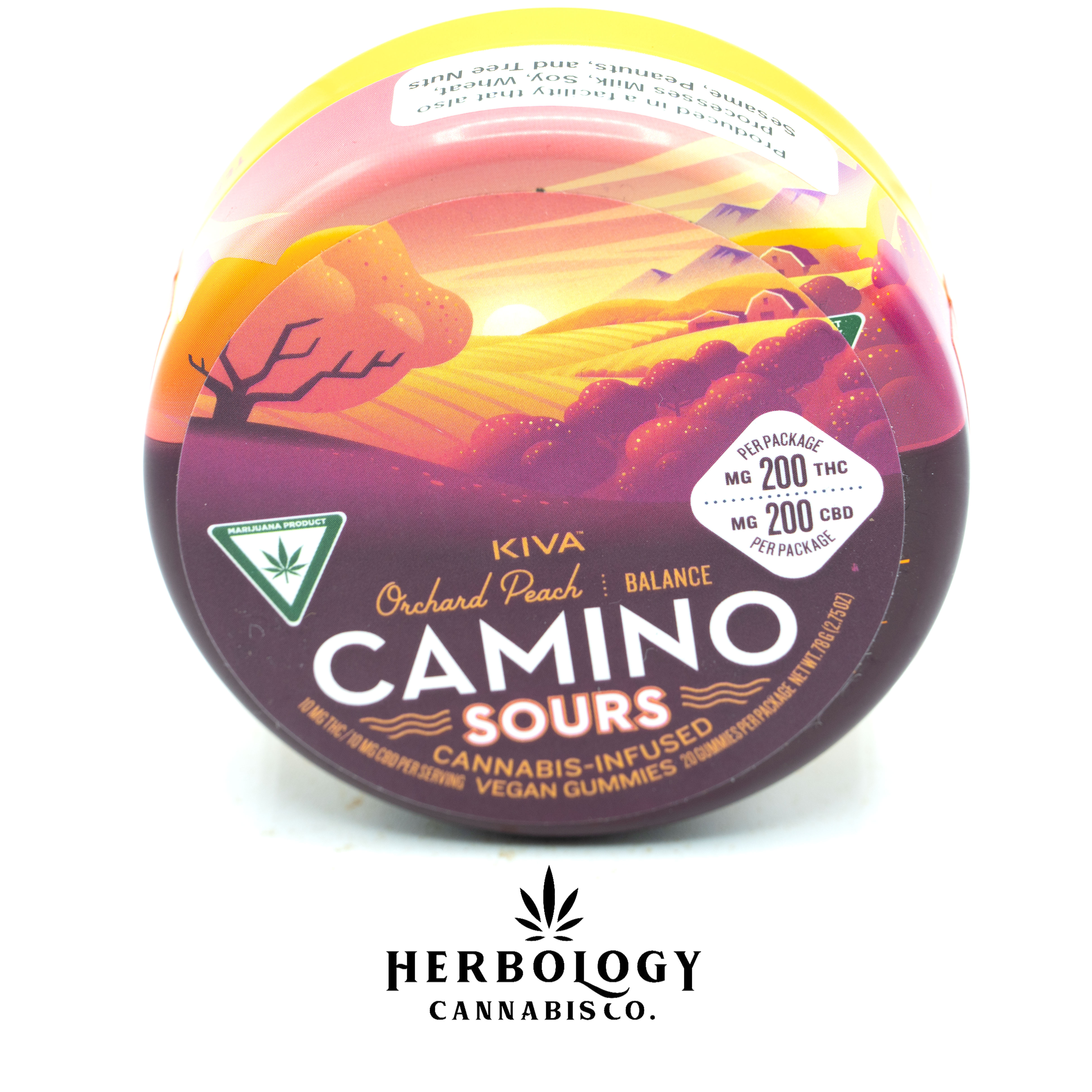 Photograph of product: Camino | Gummy | Sour Orchard Peach | 200mg