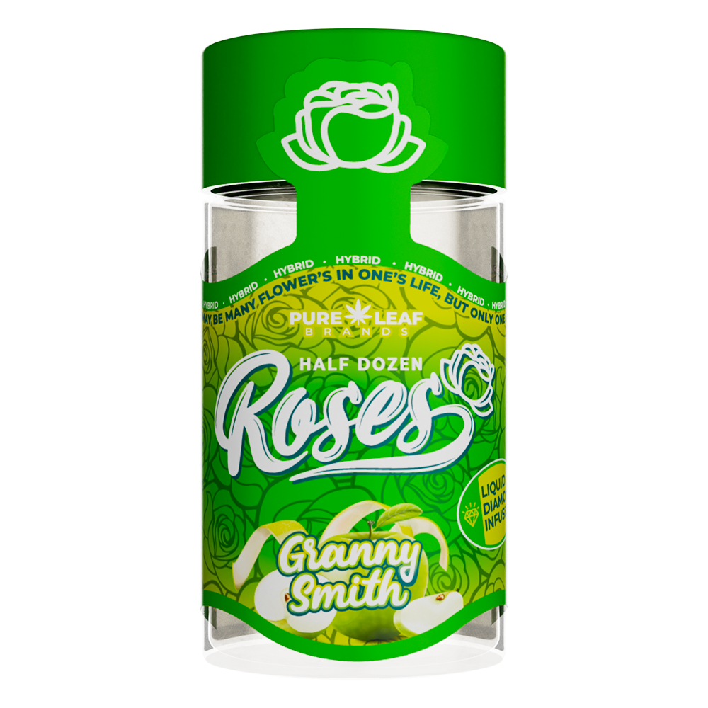 Photograph of Product: Granny Smith, 6 Pack (3.6g Total) Infused Pre-Rolls
