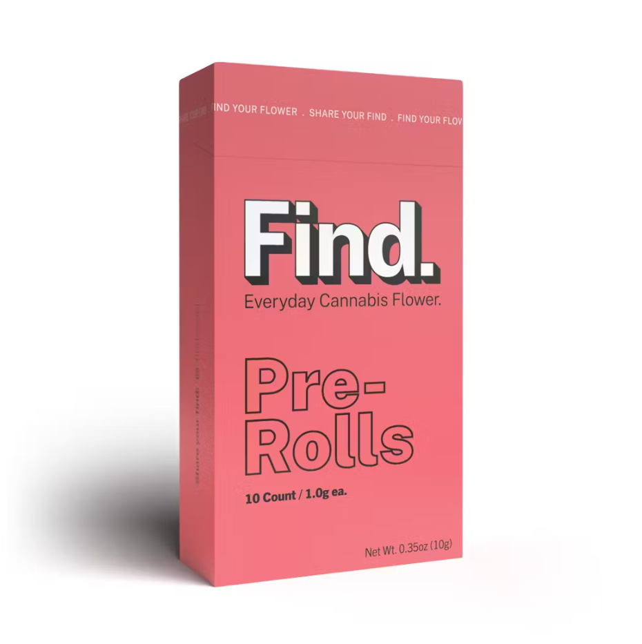 Photograph of product: Find. Icy Pine Pre Roll Pack x 10ct - 0301