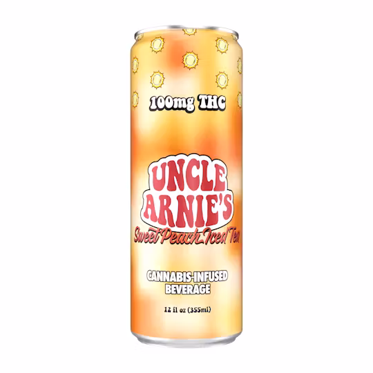 Photograph of product: Uncle Arnie's Beverage 12oz Sweet Peach 100mg