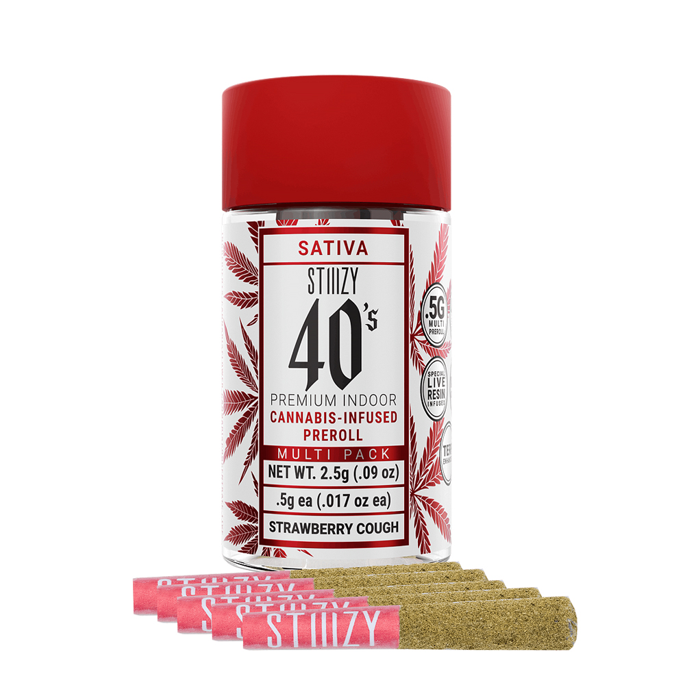 Photograph of product: STRAWBERRY COUGH 2.5G 5 PACK INFUSED PREROLLS