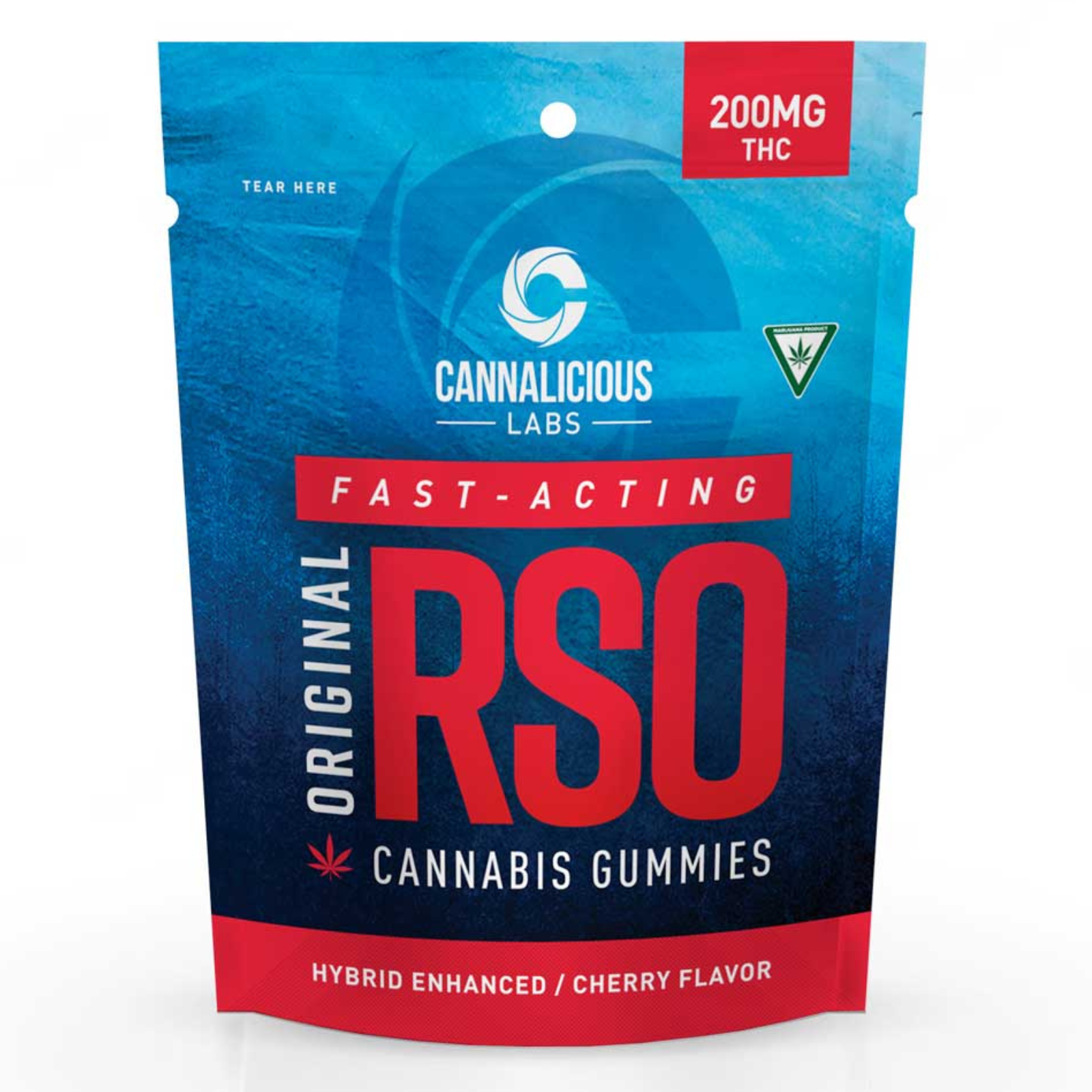 Photograph of product: Cannalicious Labs | Cherry ORIGINAL | Fast-Acting RSO Gummies | 200mg